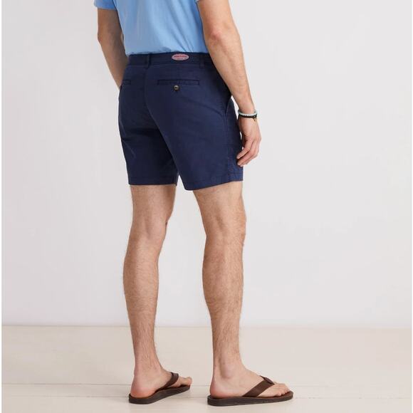 Vineyard Vines 7" Island Short Mid Rise Regular Fit Blue Blazer Mens Size 42 NWT - Picture 2 of 6